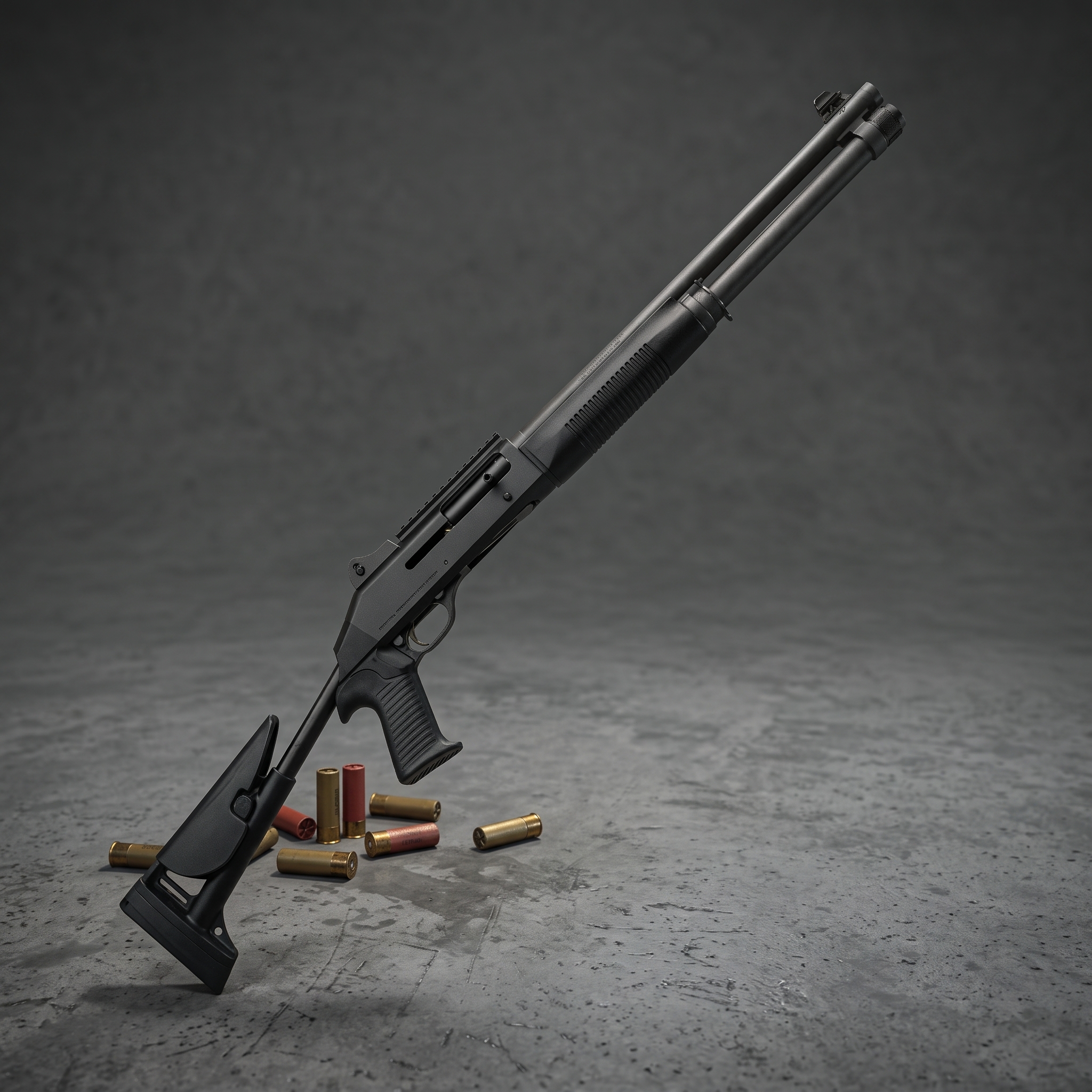 Benelli M4 S.90 - strzelba samopowtarzalna ze składaną kolbą i łuskami naboi